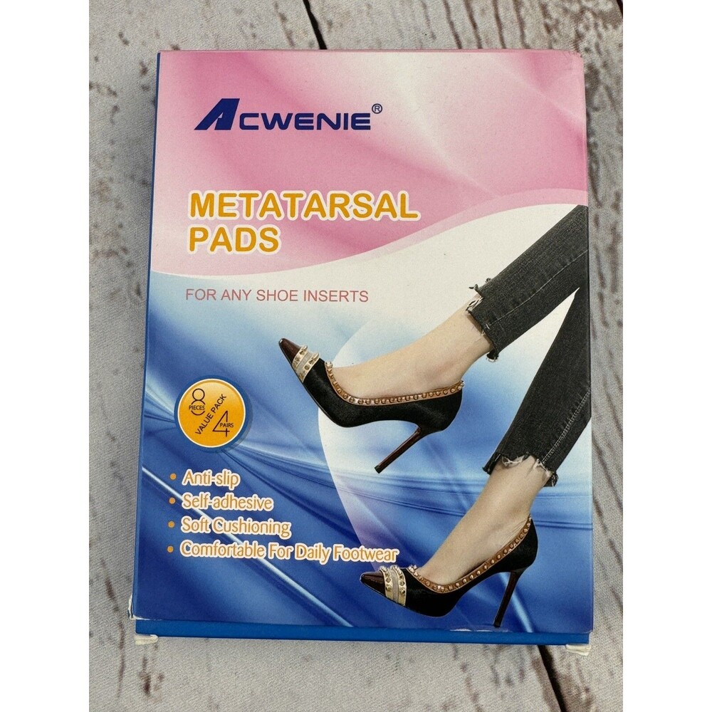 Metatarsal Pads Women High Heel Ball of Foot Cushions Pain Relief 4 Pairs Colors